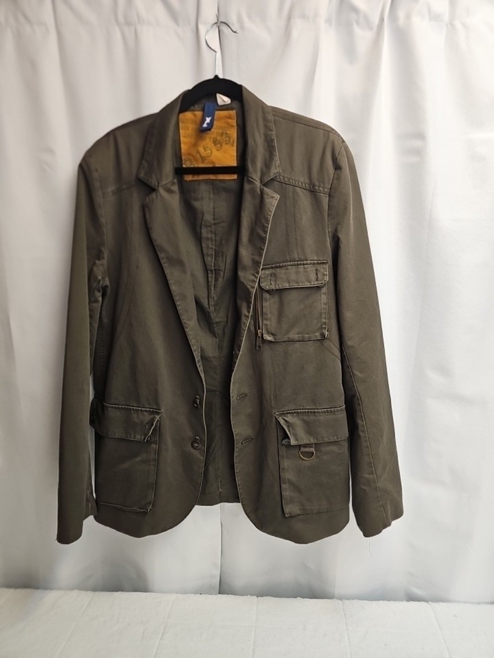 Divided Olive Military Field Blazer Jacket